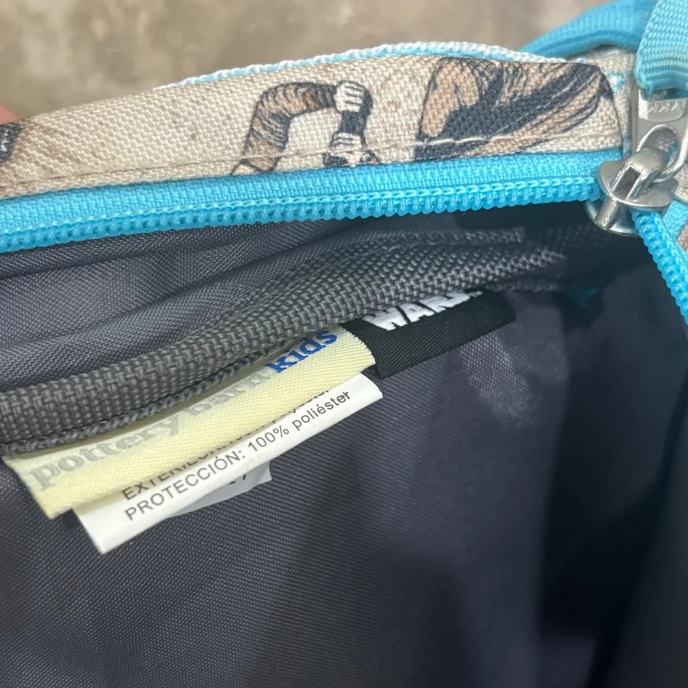 Pottery Barn Kids Star Wars‎ Rey Millennium Falcon Backpack Tan Blue Small